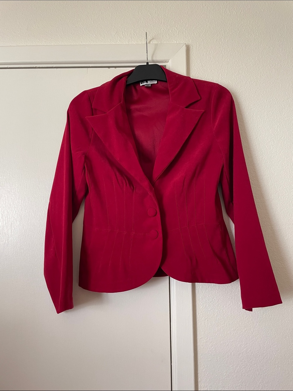 I.N. Studio Women's Red Tailored Blazer
